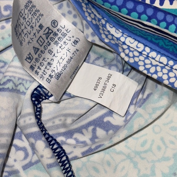 LANDS END WOMEN’S SWIMWEAR SIZE 14 TANKINI SWIM SUIT TOP - Picture 6 of 16